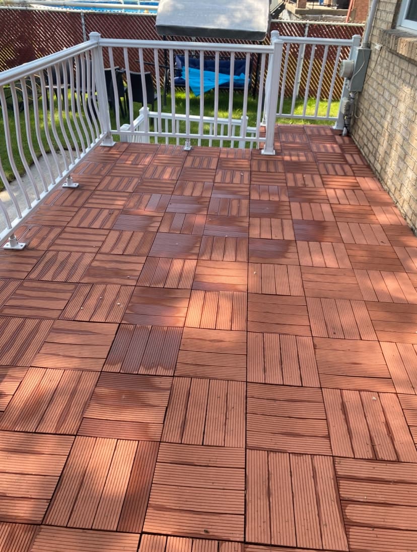 After - Deck restoration before and after